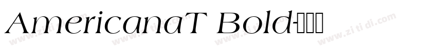 AmericanaT Bold字体转换